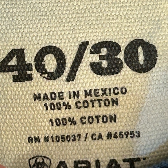 Ariat Jeans M4 Low Rise Boot Cut Men's Blue Jeans - Picture 8 of 10